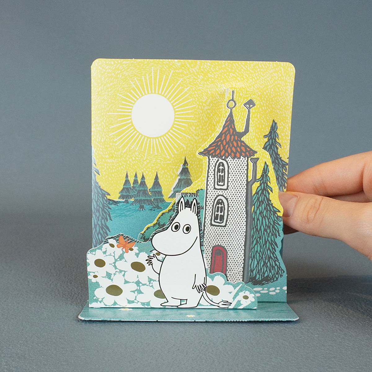Moomin ムーミン Linnapaperi リンナパペリ 3Dポップアップカード ( ムーミンとムーミンハウス )