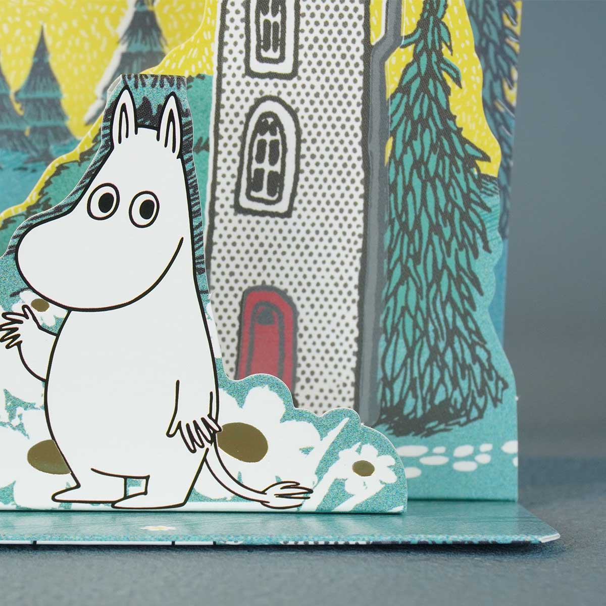 Moomin ムーミン Linnapaperi リンナパペリ 3Dポップアップカード ( ムーミンとムーミンハウス )