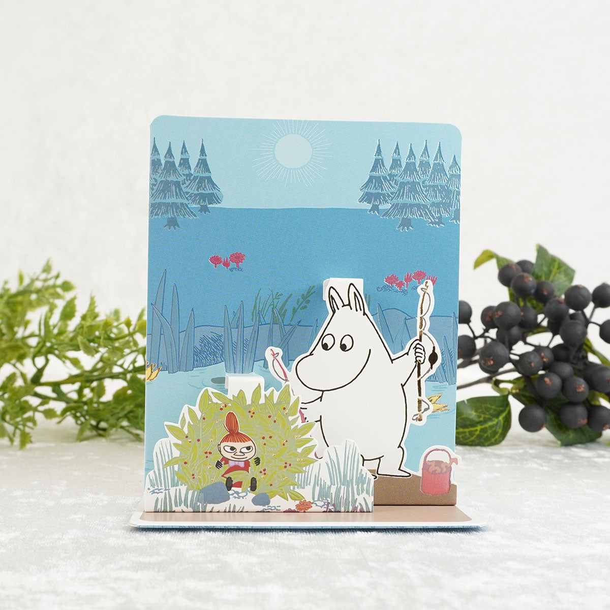 Moomin ムーミン Linnapaperi リンナパペリ 3Dポップアップカード ( ムーミンとリトルミイ )