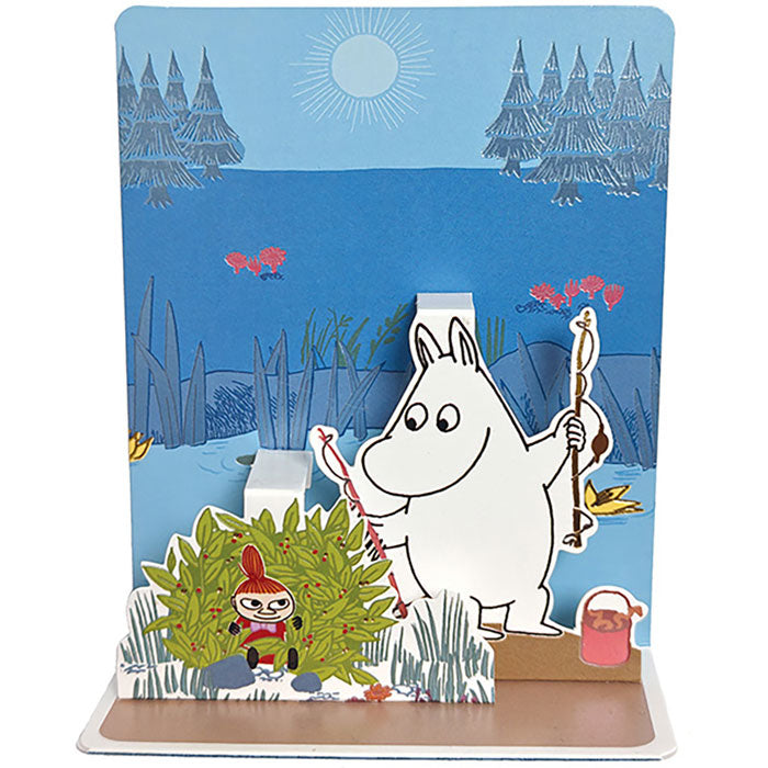 Moomin ムーミン Linnapaperi リンナパペリ 3Dポップアップカード ( ムーミンとリトルミイ )