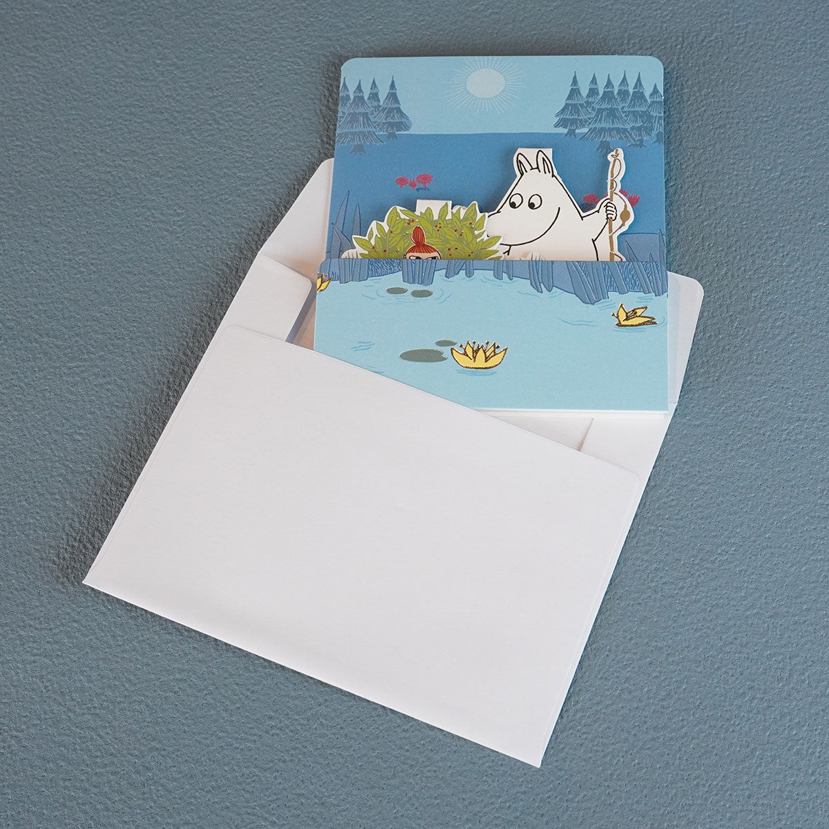 Moomin ムーミン Linnapaperi リンナパペリ 3Dポップアップカード ( ムーミンとリトルミイ )