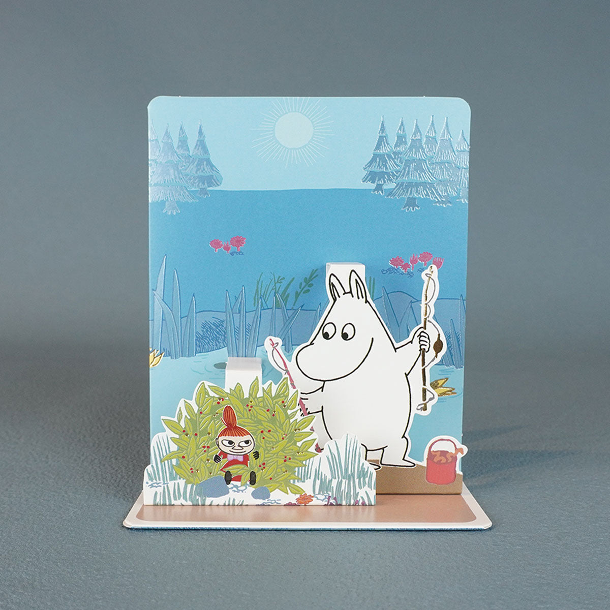 Moomin ムーミン Linnapaperi リンナパペリ 3Dポップアップカード ( ムーミンとリトルミイ )
