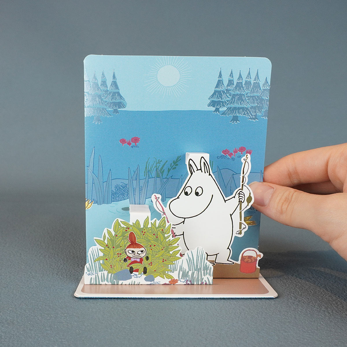 Moomin ムーミン Linnapaperi リンナパペリ 3Dポップアップカード ( ムーミンとリトルミイ )