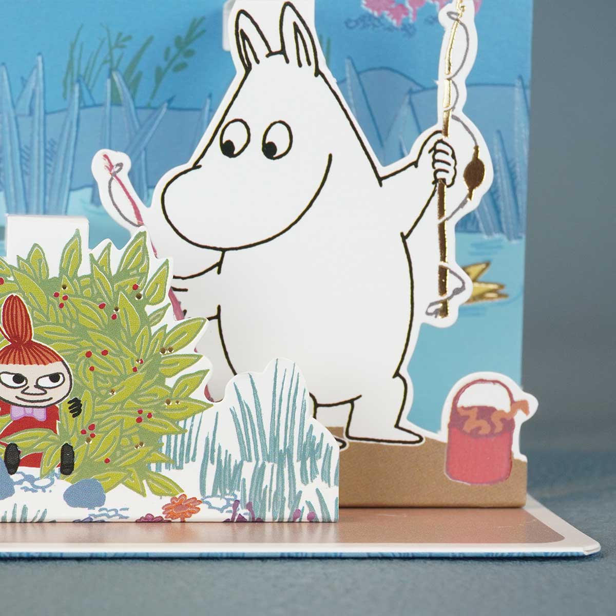 Moomin ムーミン Linnapaperi リンナパペリ 3Dポップアップカード ( ムーミンとリトルミイ )