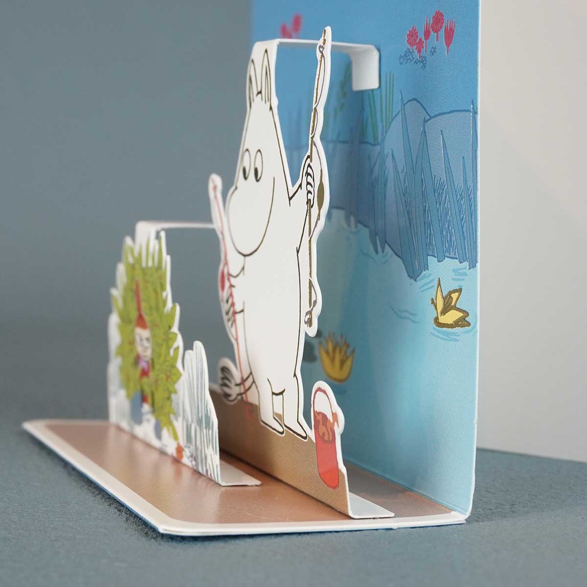 Moomin ムーミン Linnapaperi リンナパペリ 3Dポップアップカード ( ムーミンとリトルミイ )