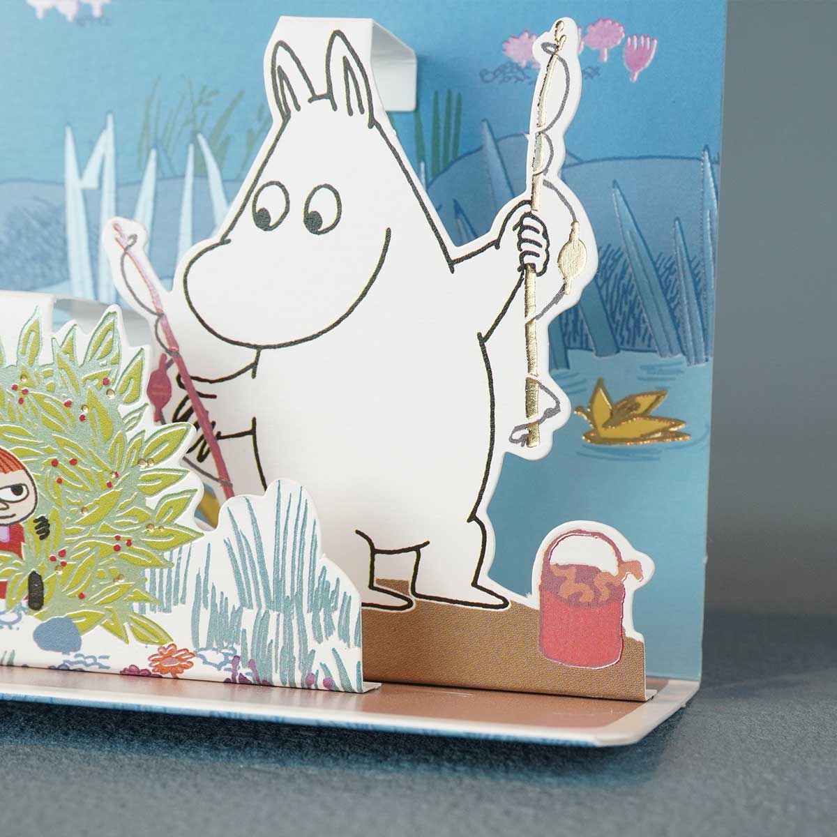 Moomin ムーミン Linnapaperi リンナパペリ 3Dポップアップカード ( ムーミンとリトルミイ )