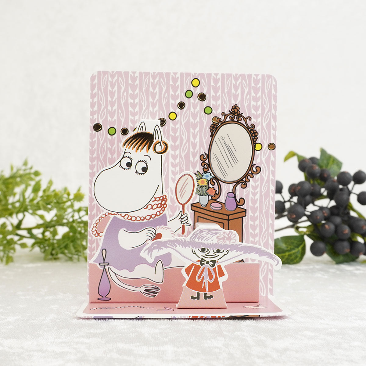 Moomin ムーミン Linnapaperi リンナパペリ 3Dポップアップカード ( スノークのおじょうさん / おめかし )