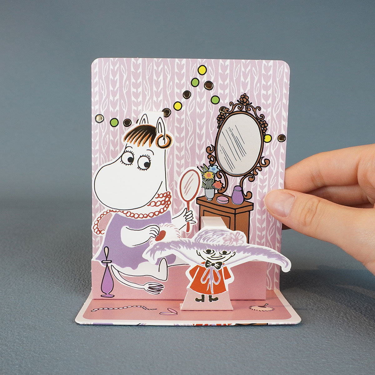 Moomin ムーミン Linnapaperi リンナパペリ 3Dポップアップカード ( スノークのおじょうさん / おめかし )