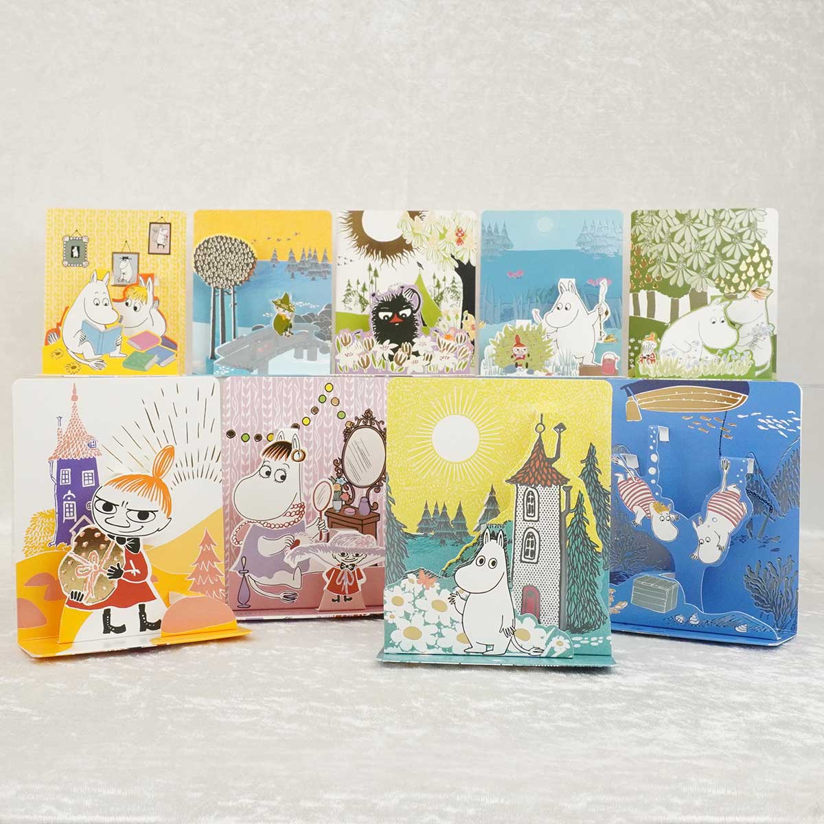 Moomin ムーミン Linnapaperi リンナパペリ 3Dポップアップカード ( スティンキー / 花畑でキャンプ )