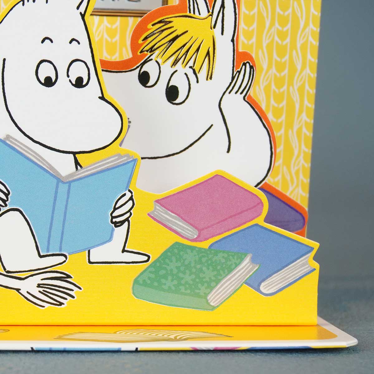 Moomin ムーミン Linnapaperi リンナパペリ 3Dポップアップカード ( ムーミンとスノークのおじょうさん / 読書 )