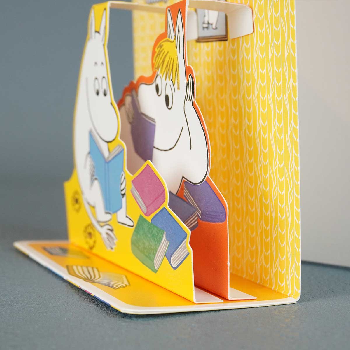 Moomin ムーミン Linnapaperi リンナパペリ 3Dポップアップカード ( ムーミンとスノークのおじょうさん / 読書 )