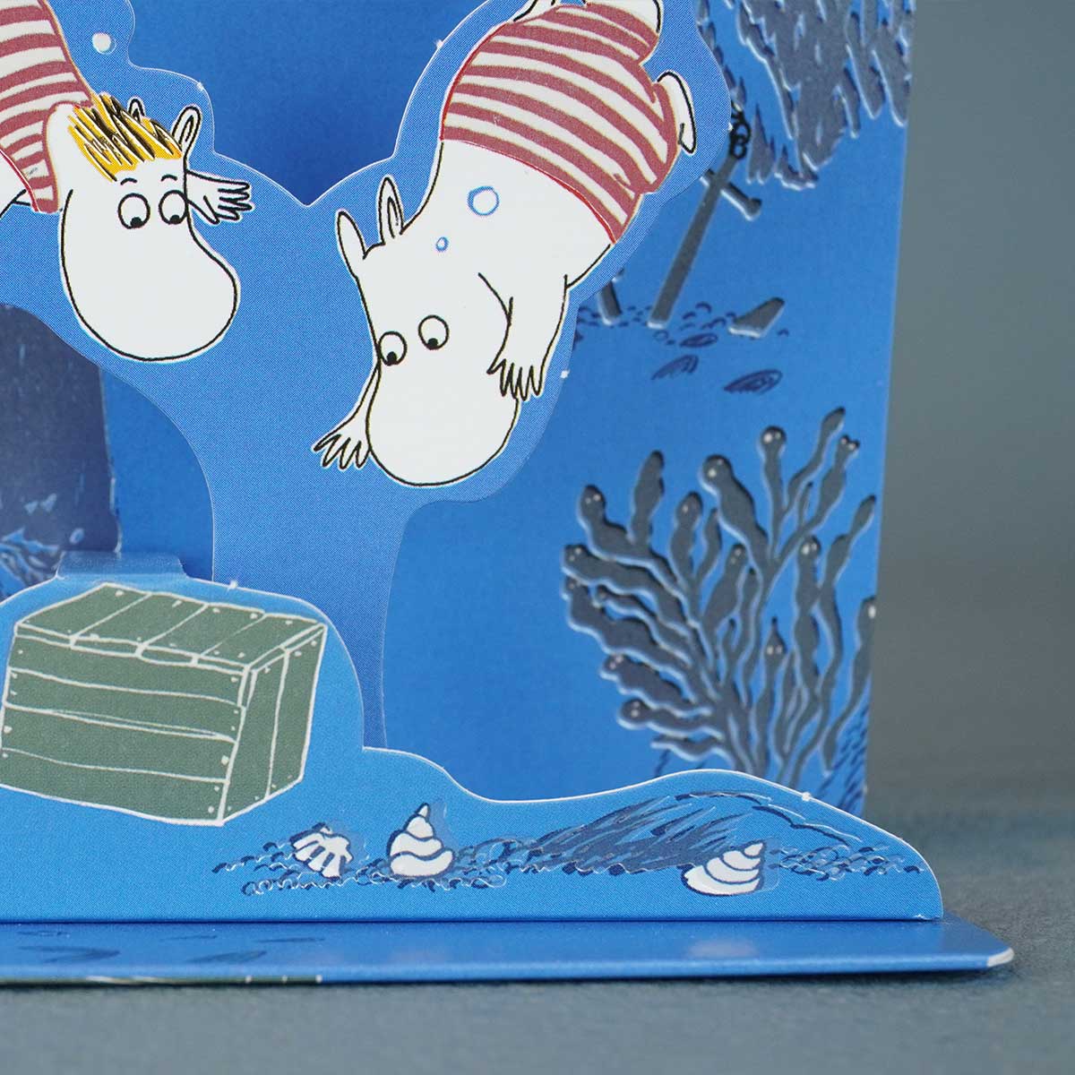 Moomin ムーミン Linnapaperi リンナパペリ 3Dポップアップカード ( ムーミンとスノークのおじょうさん / ダイビング )