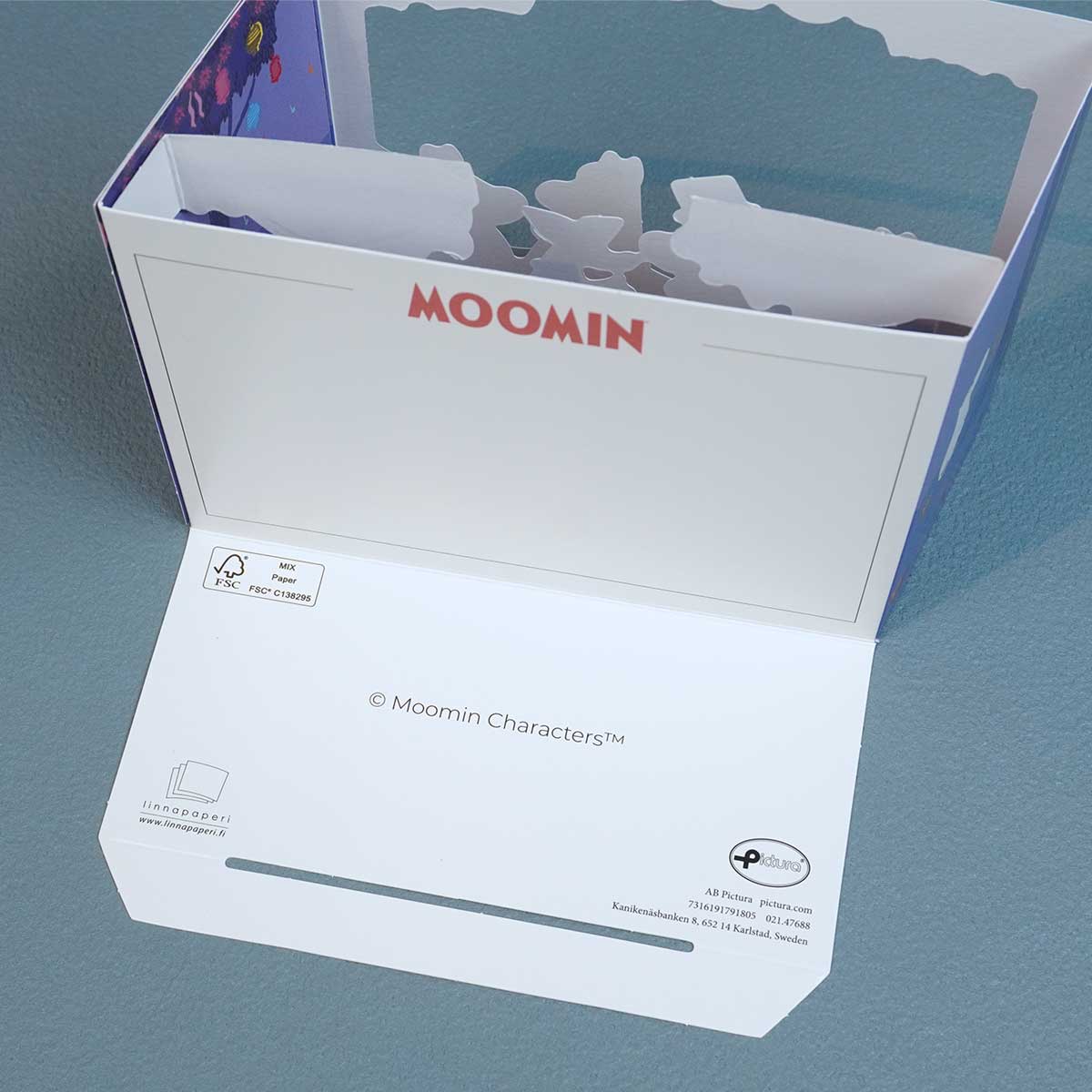Moomin ムーミン Linnapaperi リンナパペリ 3Dシアターポップアップカード ( ムーミンファミリー / 森でピクニック )