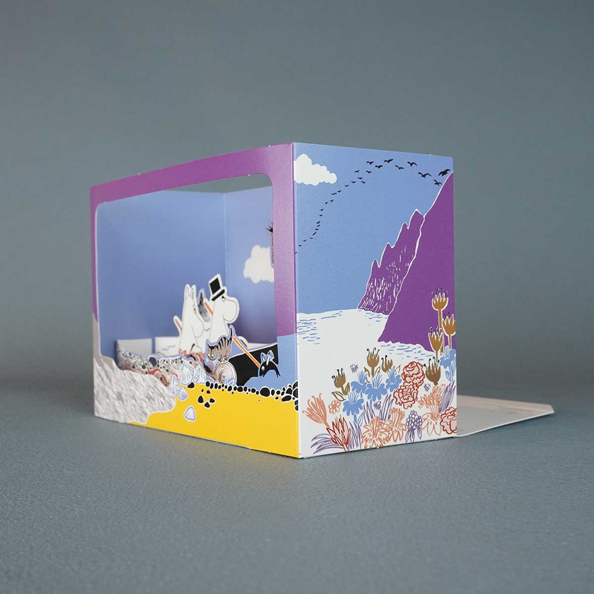 Moomin ムーミン Linnapaperi リンナパペリ 3Dシアターポップアップカード ( ムーミンキャラクターズ / 船 )