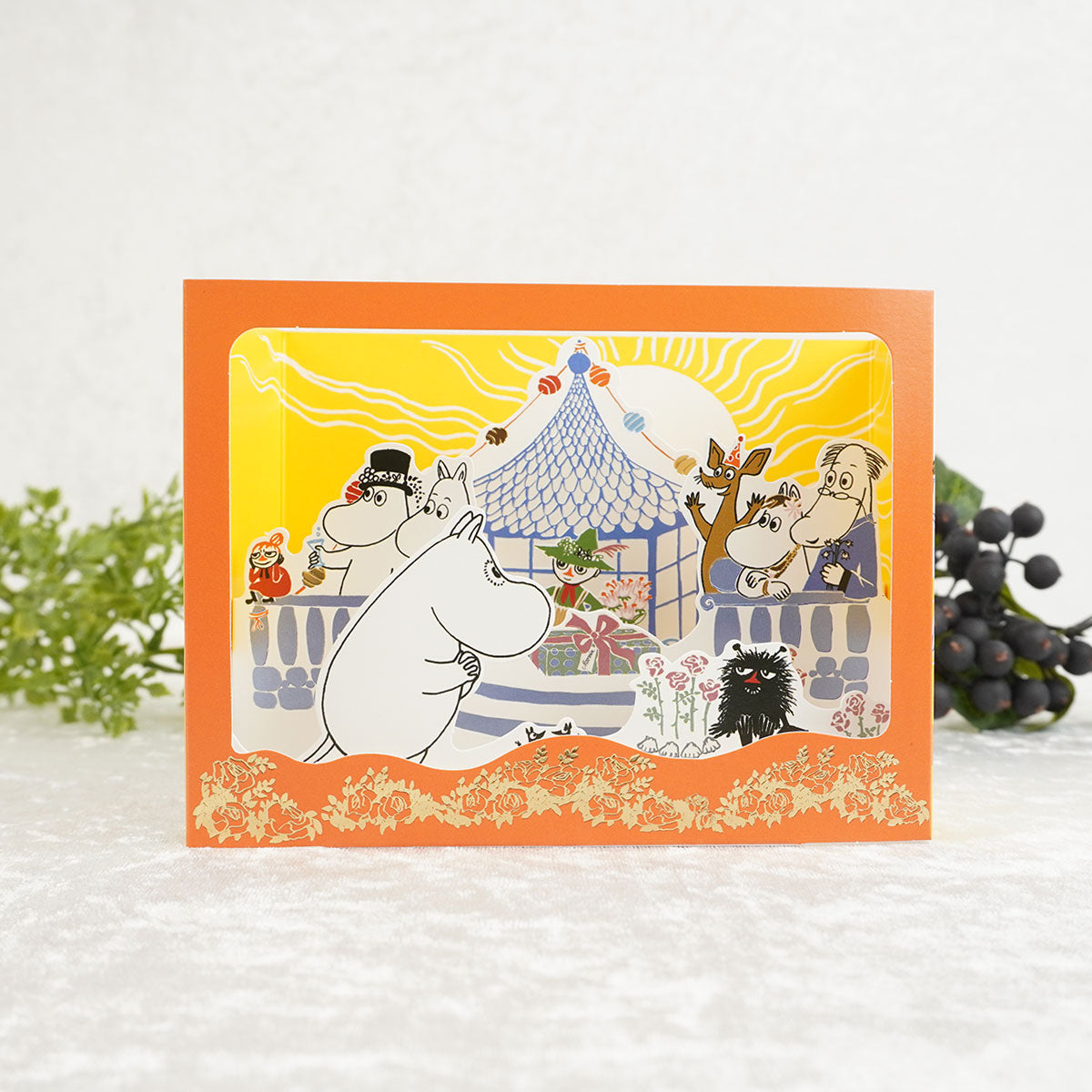 Moomin ムーミン Linnapaperi リンナパペリ 3Dシアターポップアップカード ( ムーミンキャラクターズ / 楽しいひととき )
