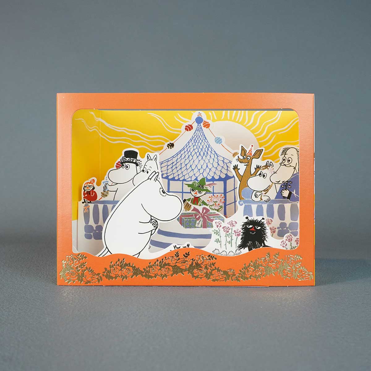 Moomin ムーミン Linnapaperi リンナパペリ 3Dシアターポップアップカード ( ムーミンキャラクターズ / 楽しいひととき )