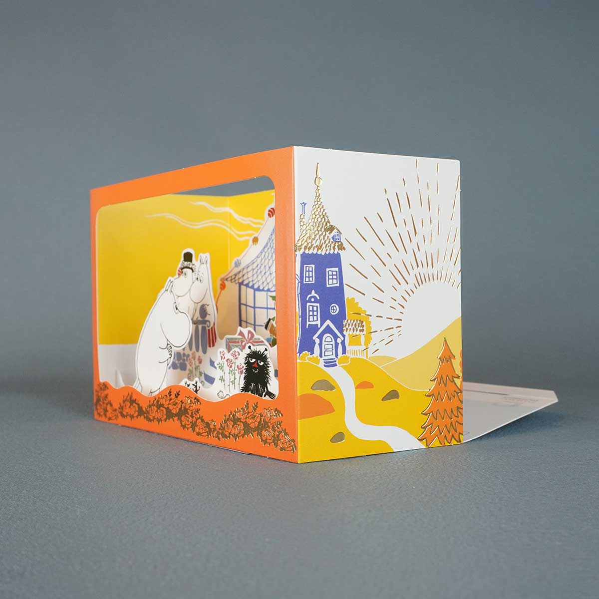 Moomin ムーミン Linnapaperi リンナパペリ 3Dシアターポップアップカード ( ムーミンキャラクターズ / 楽しいひととき )
