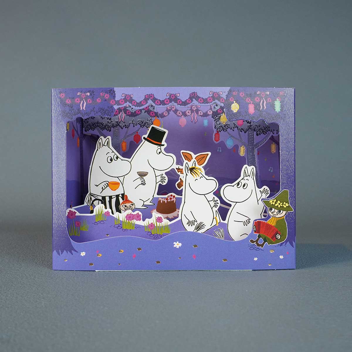 Moomin ムーミン Linnapaperi リンナパペリ 3Dシアターポップアップカード ( ムーミンキャラクターズ / パーティー )