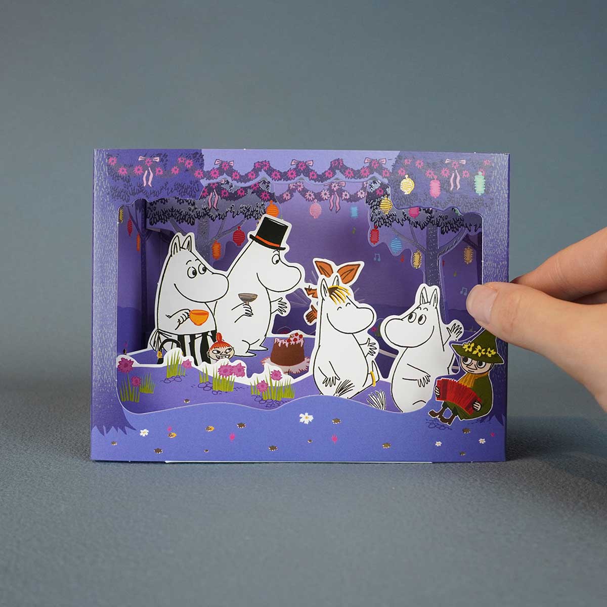 Moomin ムーミン Linnapaperi リンナパペリ 3Dシアターポップアップカード ( ムーミンキャラクターズ / パーティー )