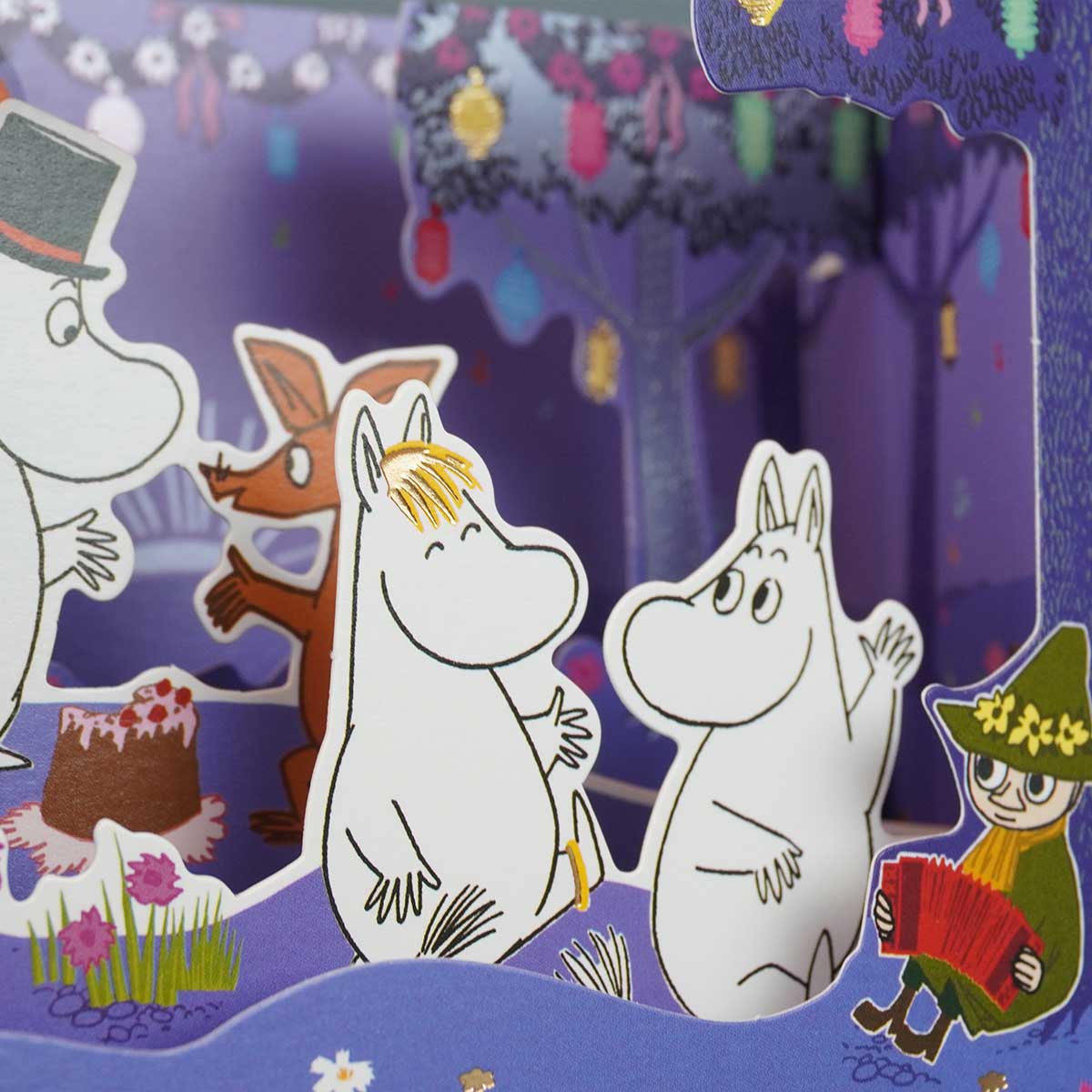 Moomin ムーミン Linnapaperi リンナパペリ 3Dシアターポップアップカード ( ムーミンキャラクターズ / パーティー )