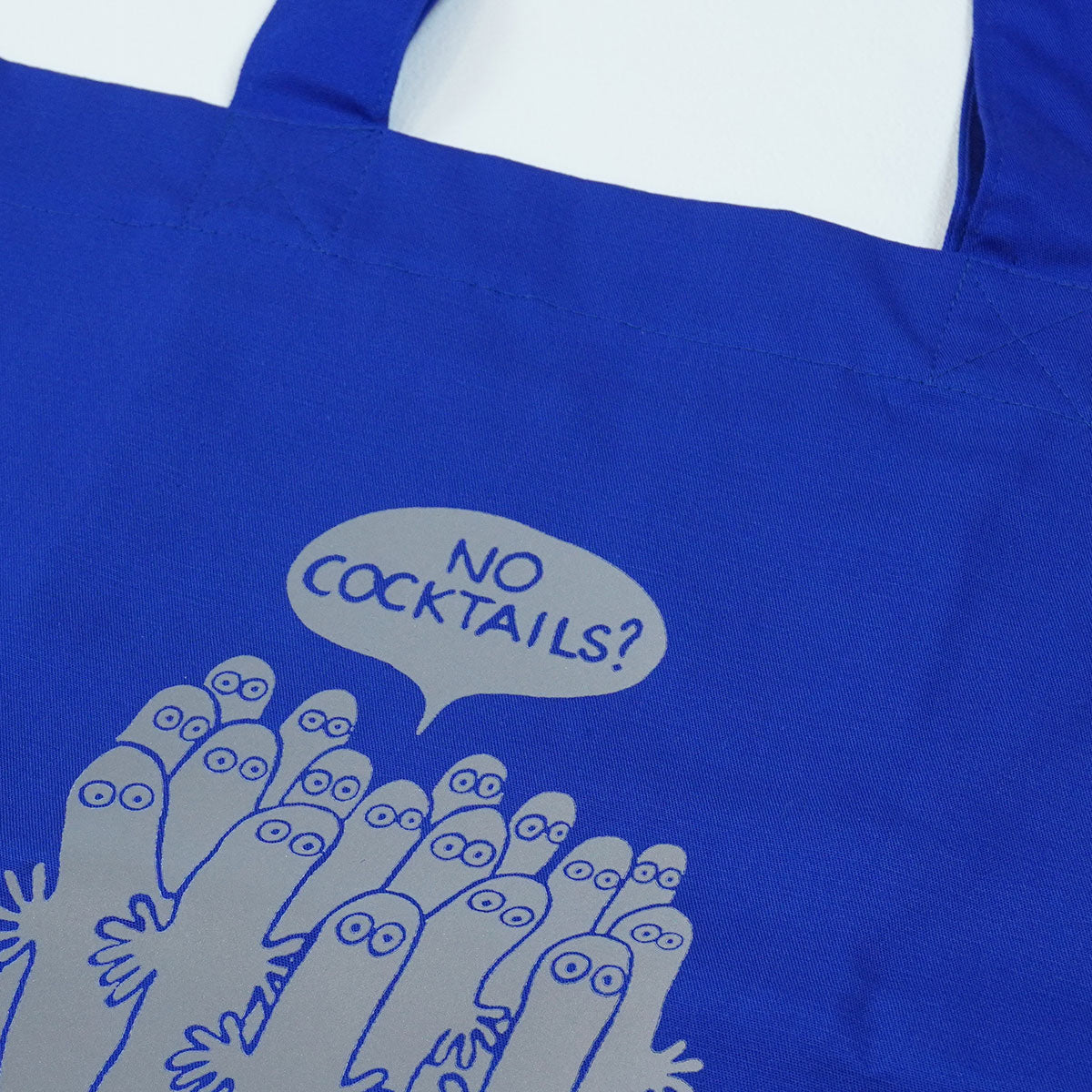 Moomin ムーミン MOIKO モイコ リフレクターバッグ ( ニョロニョロ /「NO COCKTAILS?」 / ブルー )