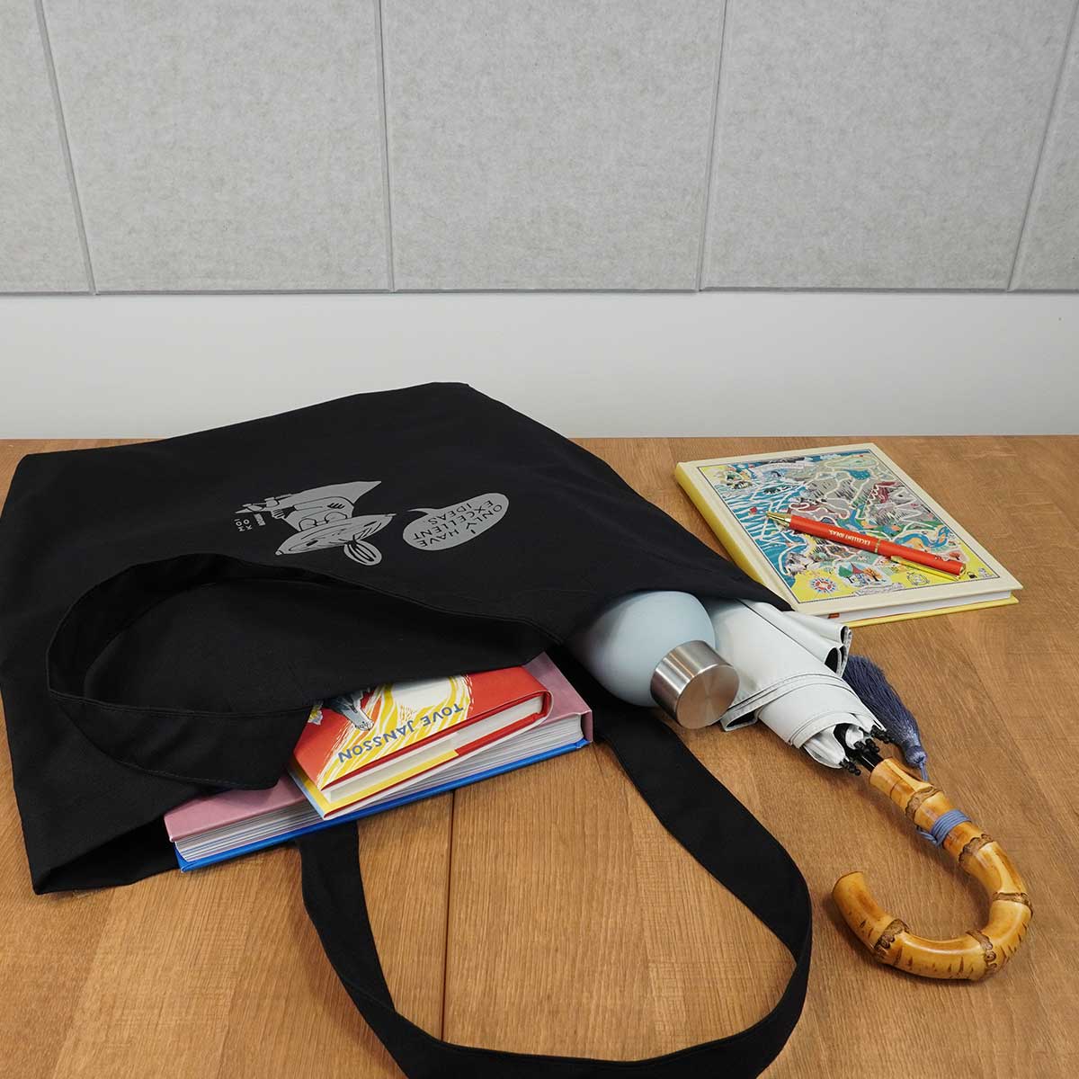Moomin ムーミン MOIKO モイコ リフレクターバッグ ( リトルミイ / ブラック )