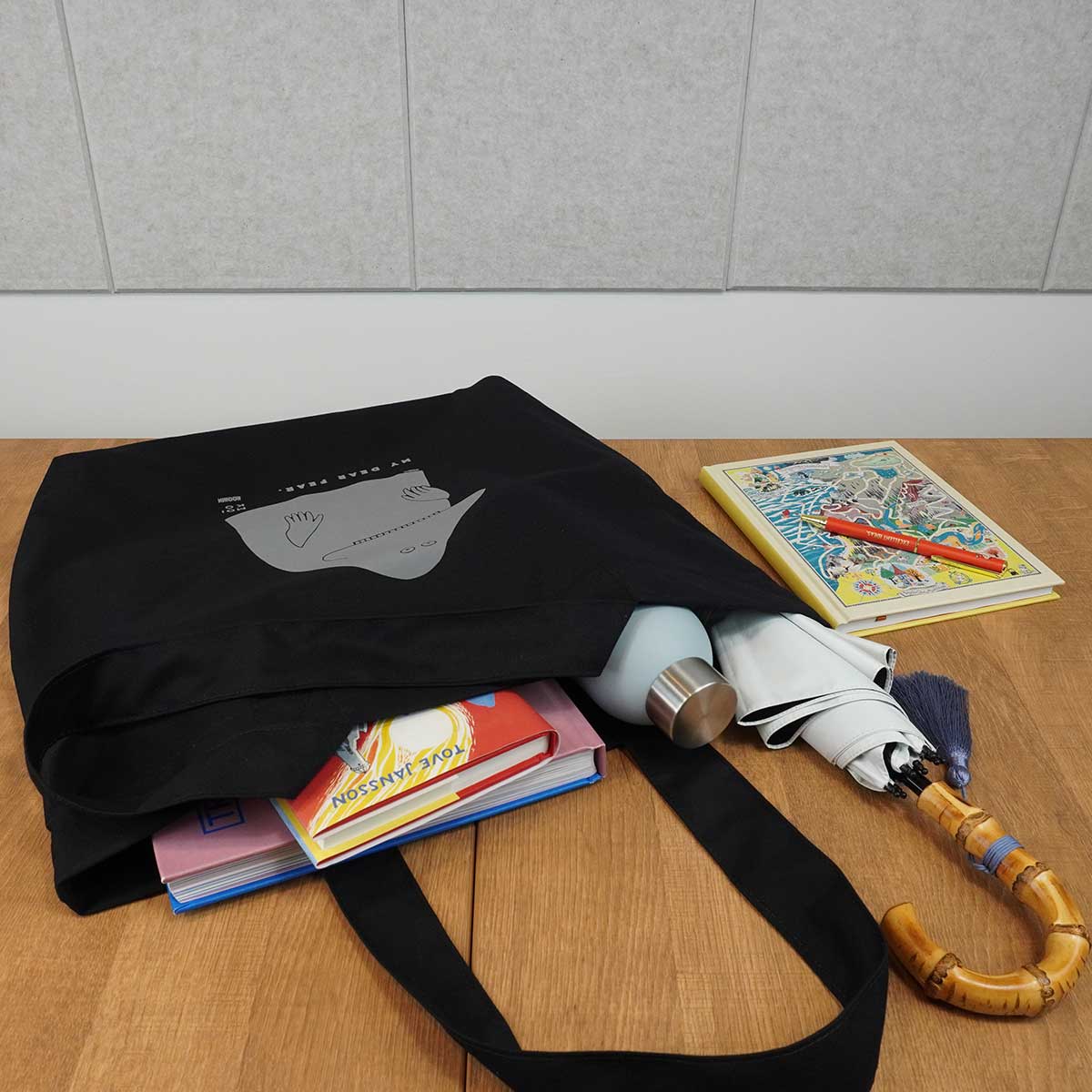 Moomin ムーミン MOIKO モイコ リフレクター バッグ ( モラン / ブラック )