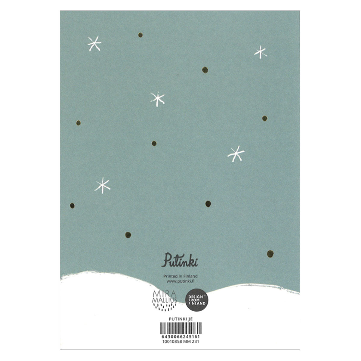 Putinki プティンキ クリスマスグリーティングカード ( Mira Mallius / クリスマスリース )