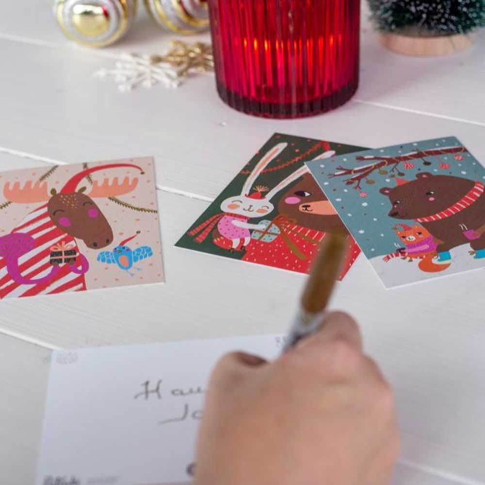 Putinki プティンキ クリスマスグリーティングカード ( Mira Mallius / クリスマスリース )