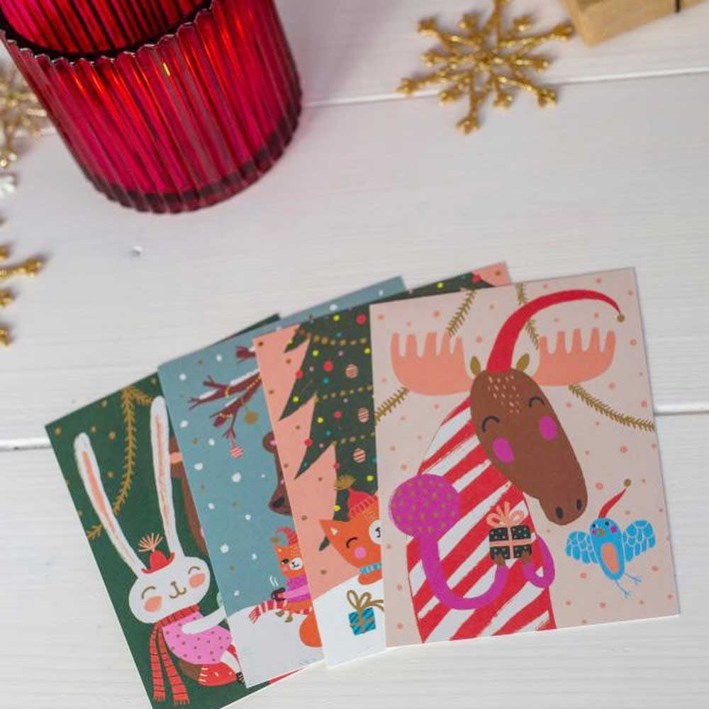 Putinki プティンキ クリスマスグリーティングカード ( Mira Mallius / クリスマスリース )