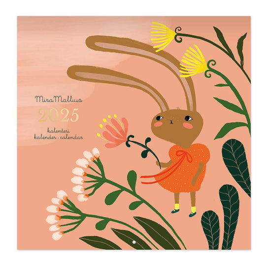 【50％OFF】Putinki プティンキ 壁掛けカレンダー 2025年 ( Mira Mallius ミラ・マリウス / 30×30cm )【セール】