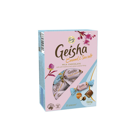 Fazer ファッツェル Geisha ゲイシャ キャラメルシーソルトチョコレート ( 箱入り / 150ｇ / 21個入り )