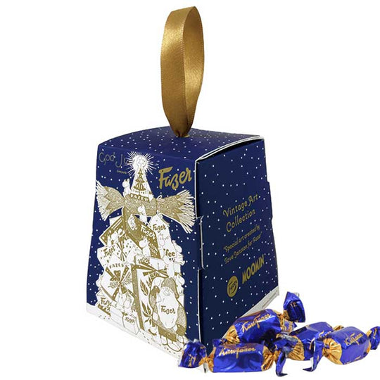 FAZER ファッツェル × Moomin ムーミン KarlFazerミルク オーナメントボックス ( GodJul / ブルー / 12粒 )