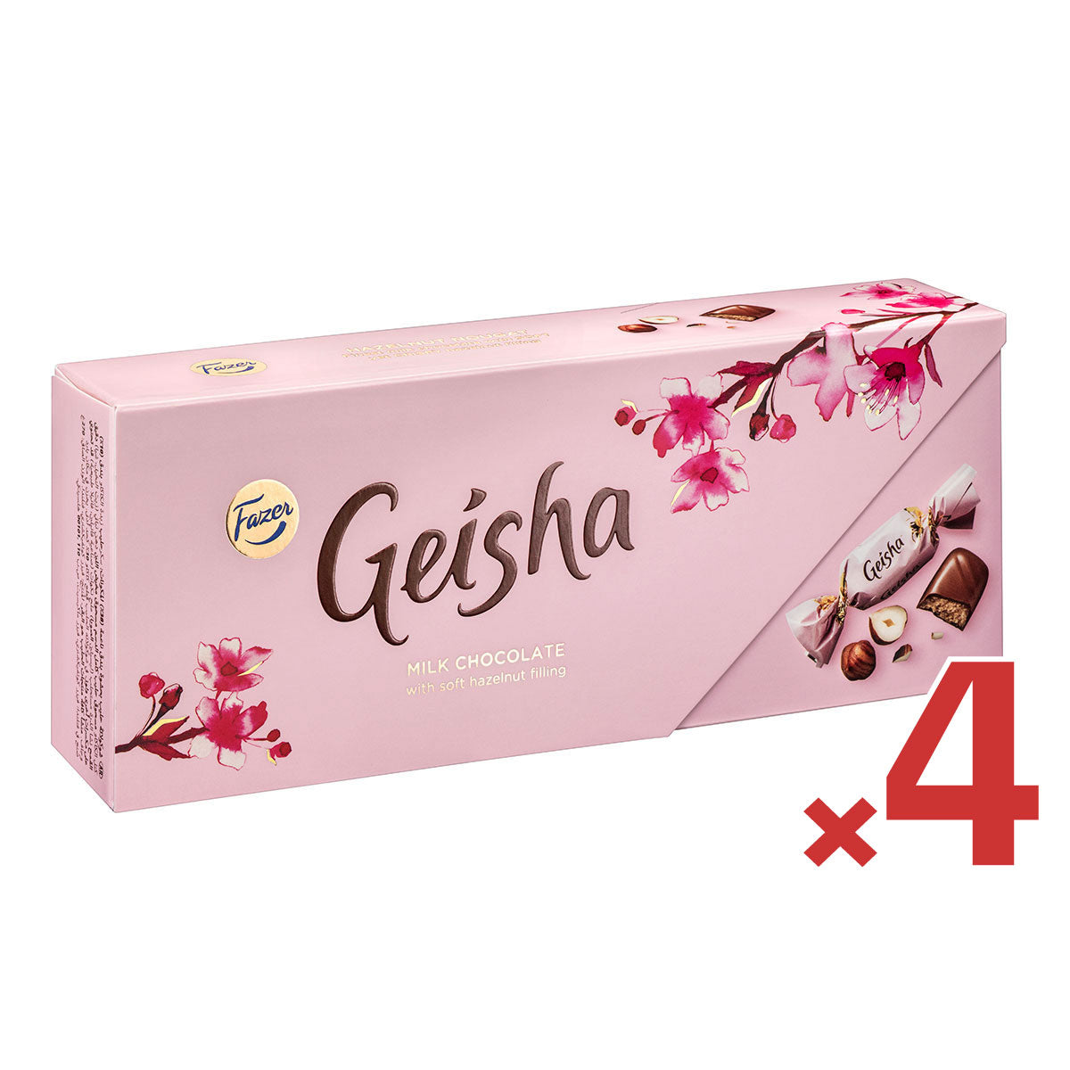 【期間限定】Fazer ファッツェル Geisha ゲイシャ ミルクチョコレート ( 250g / 4箱セット )
