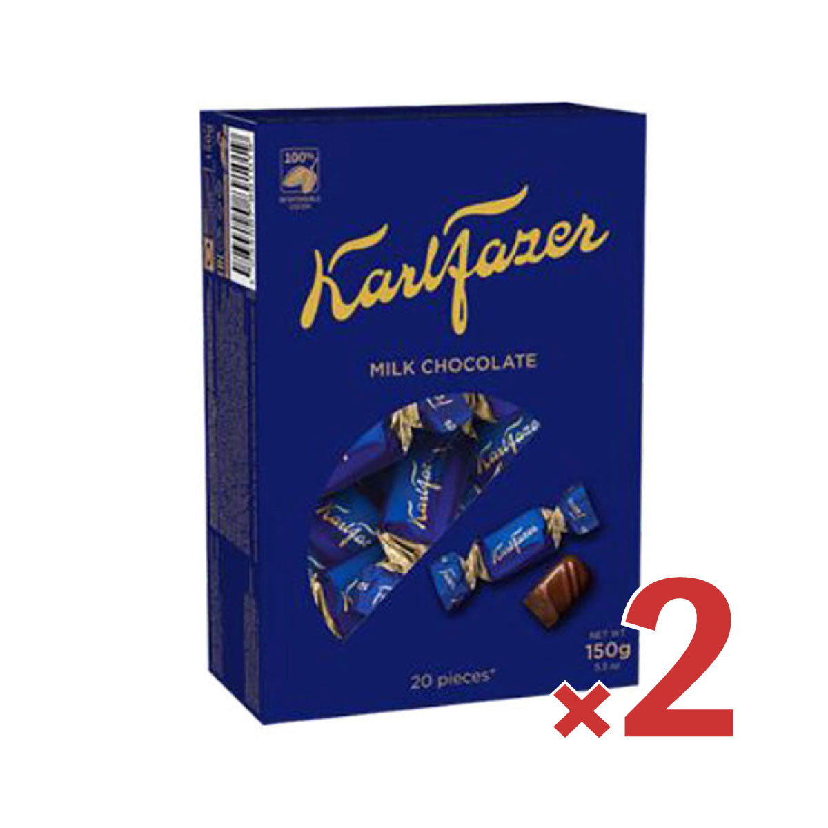 【期間限定】Fazer ファッツェル KarlFazer ミルクチョコレート ( 150g / 2箱セット )