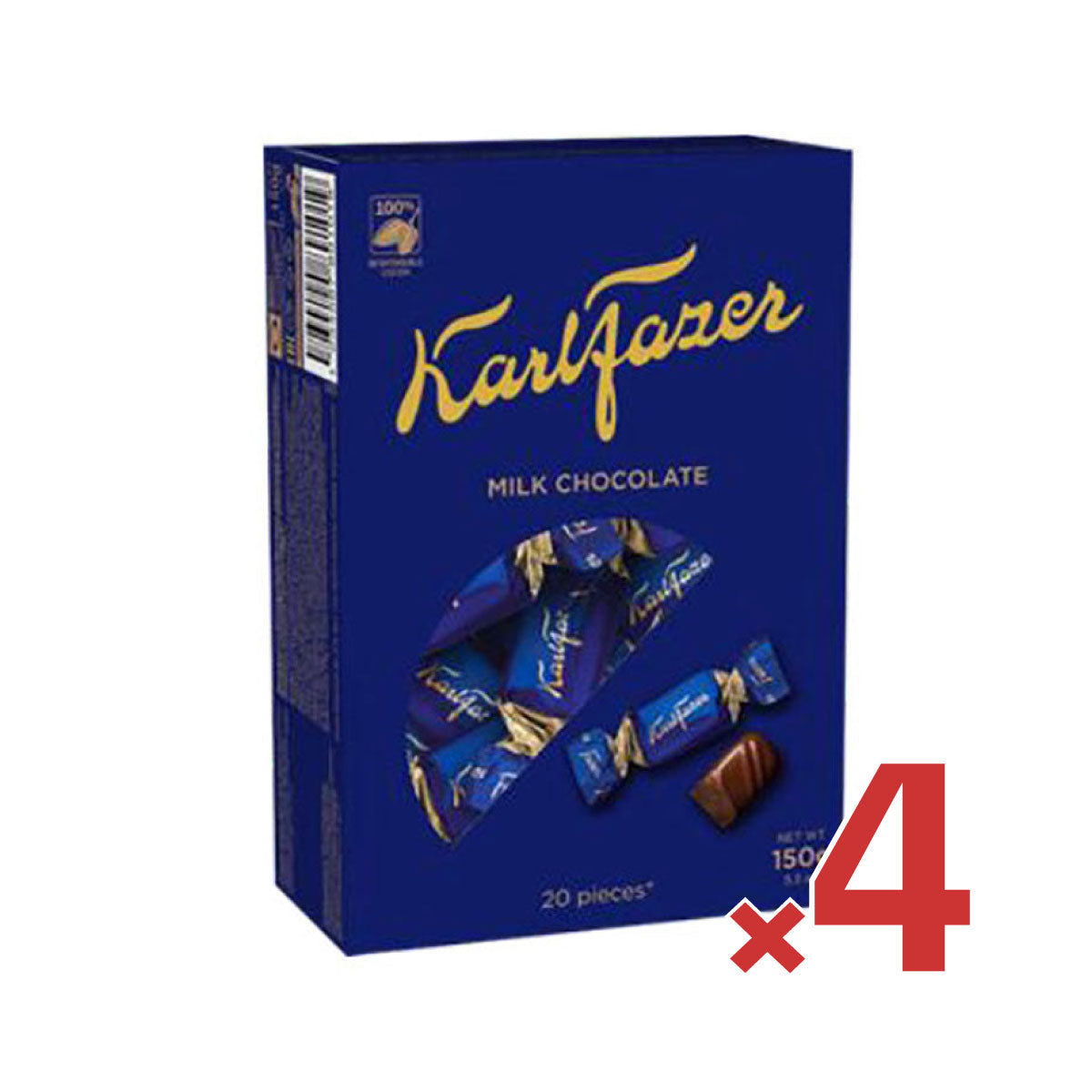 【期間限定】Fazer ファッツェル KarlFazer ミルクチョコレート ( 150g / 4箱セット )