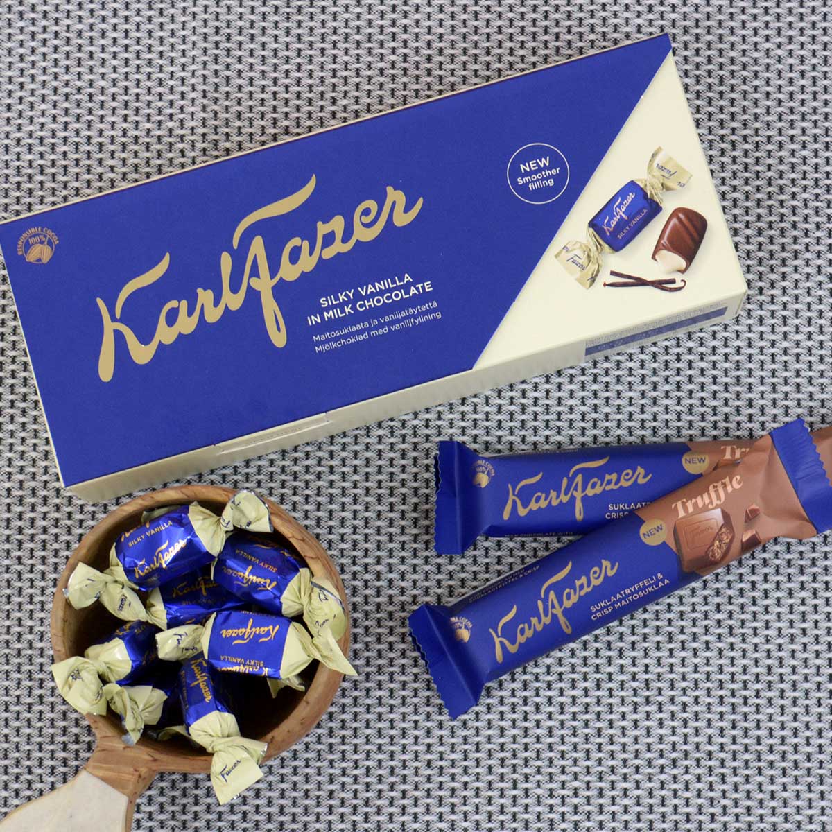 【30％OFF】Fazer ファッツェル KarlFazerKF クリスピーチョコレート トリュフ ( バー / 37g )【セール】