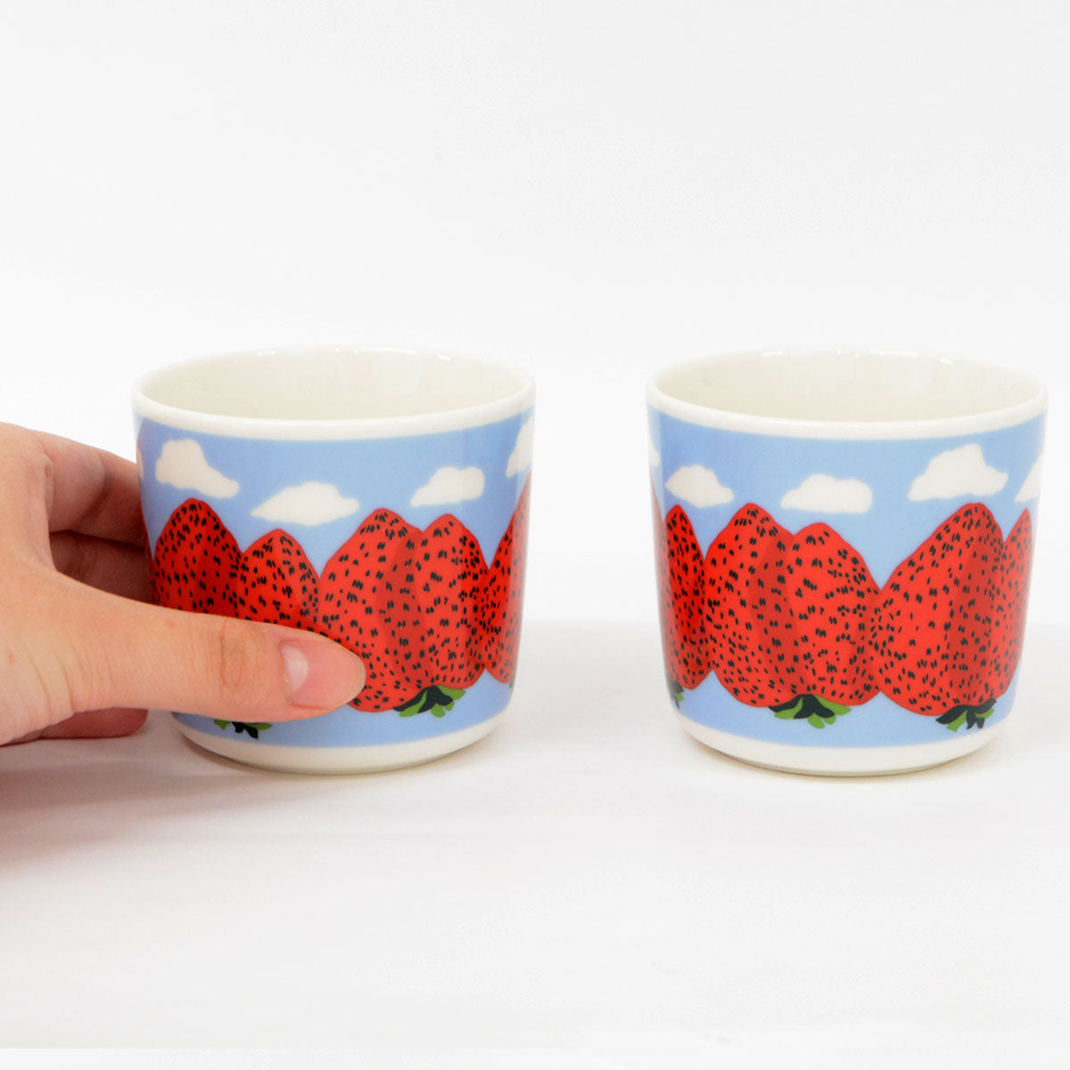 marimekko マリメッコ カップ ペアセット ( Mansikkavuoret マンシッカヴオレット )
