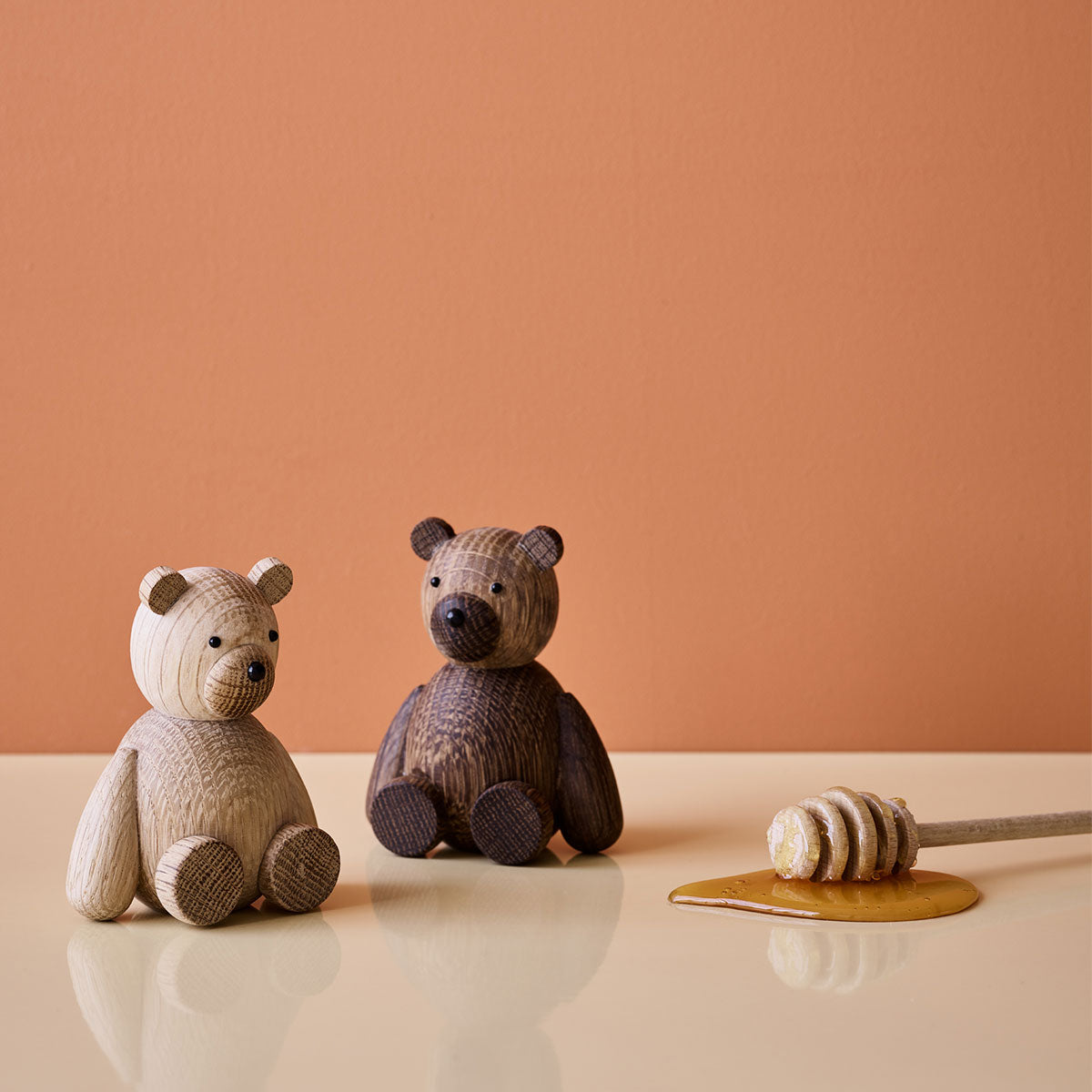 Lucie Kaas ルーシーコース Teddy 木製オブジェ ( テディ / スモークオーク )