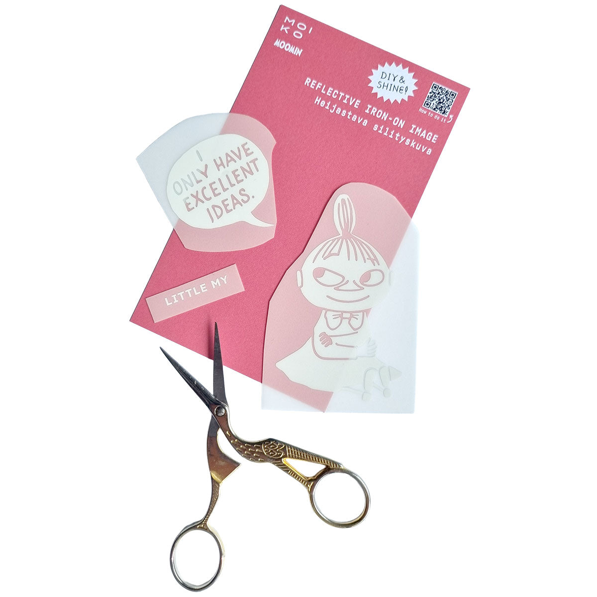 Moomin ムーミン MOIKO モイコ  リフレクター アイロンワッペン ( リトルミイ / ミニ  )