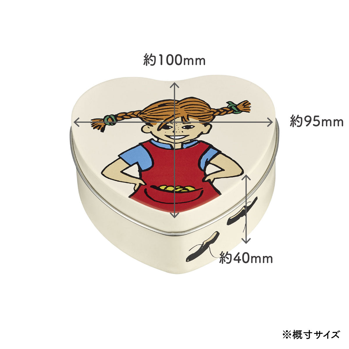 Pippi ピッピ Muurla ムールラ ハート缶 ( BE MORE PIPPI )
