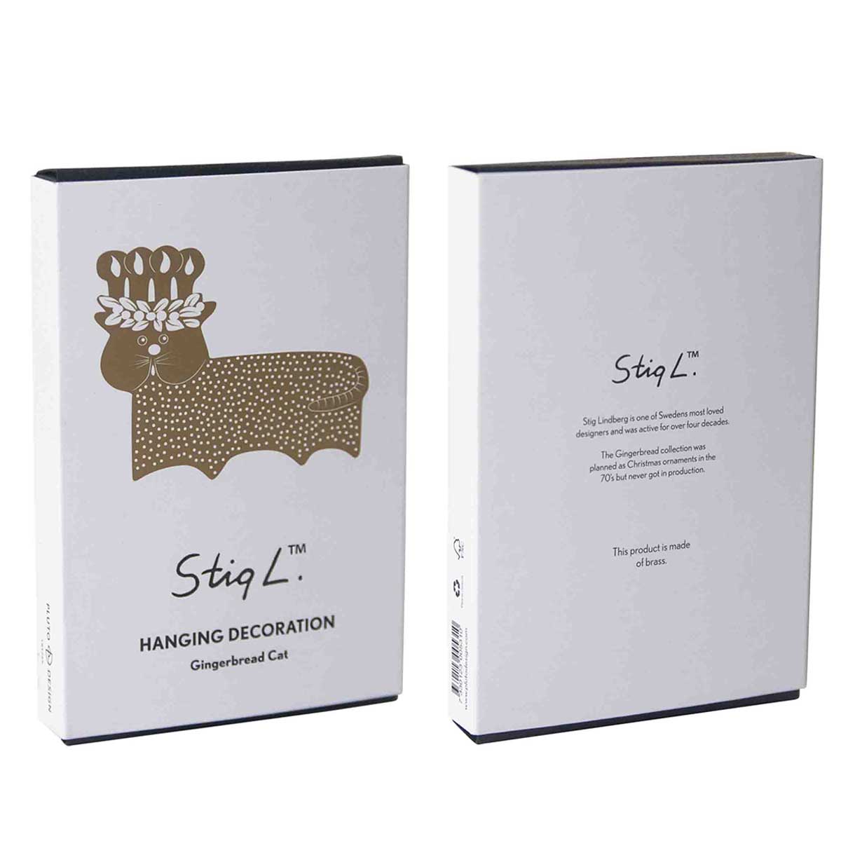 Pluto Design プルート・デザイン Stig.L ハンギングメタルデコレーション ( GINGERBREAD CAT )