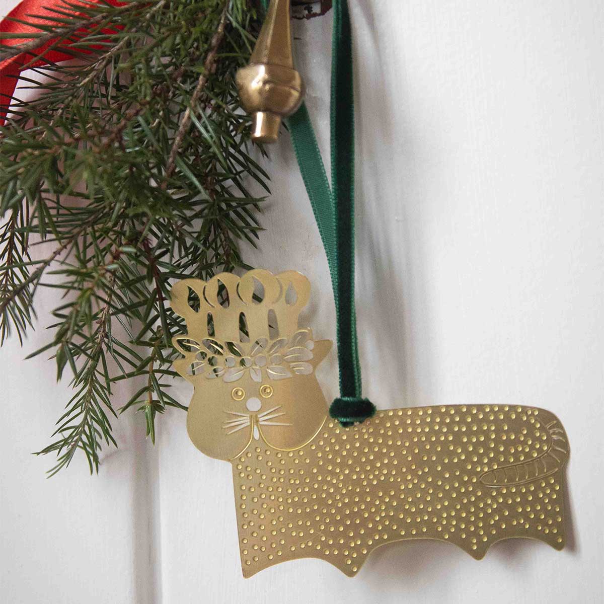 Pluto Design プルート・デザイン Stig.L ハンギングメタルデコレーション ( GINGERBREAD CAT )