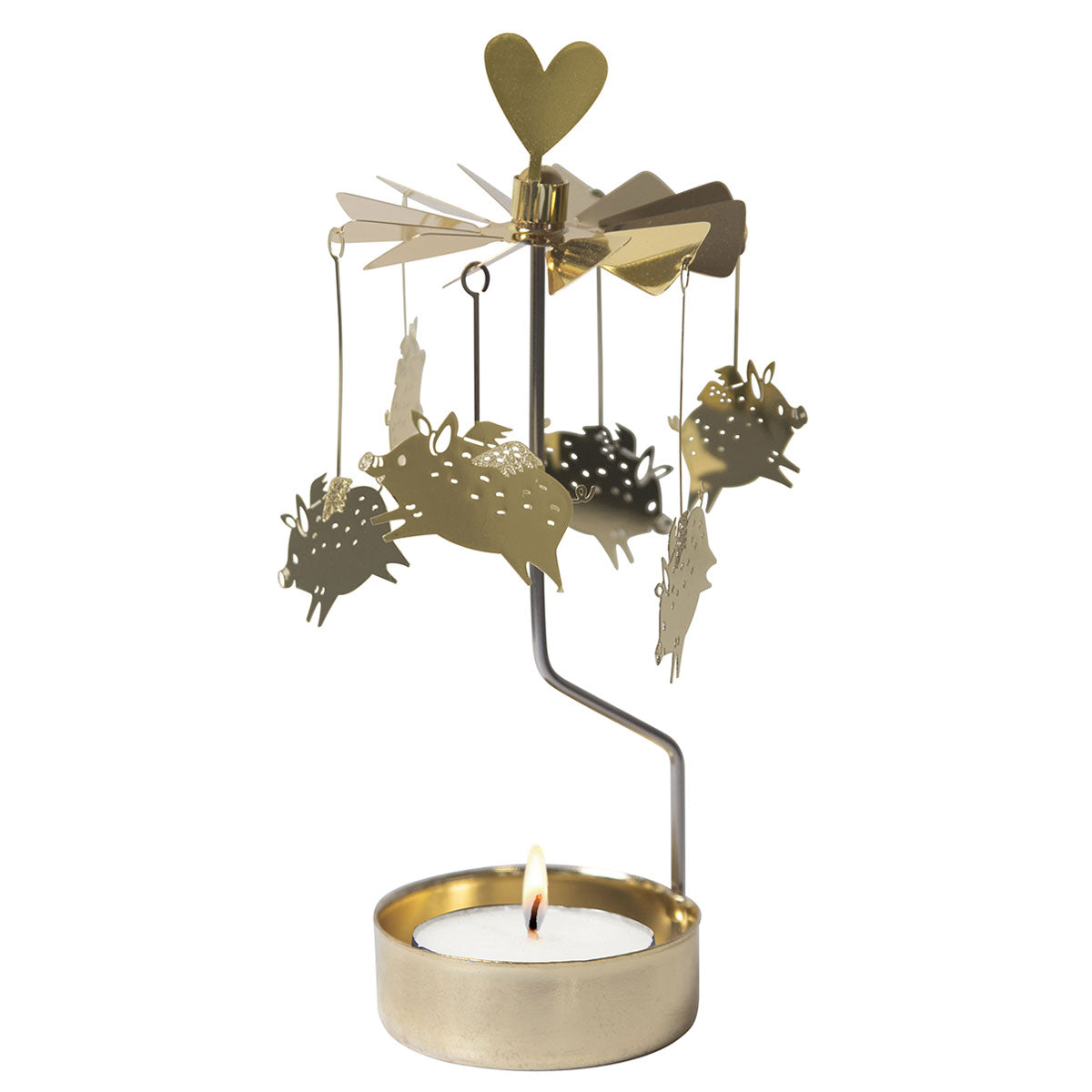 Pluto Design プルート・デザイン ロータリーキャンドルホルダー ( ブタ )