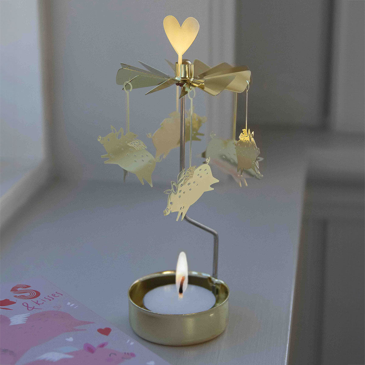 Pluto Design プルート・デザイン ロータリーキャンドルホルダー ( ブタ )