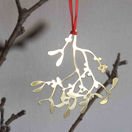 Pluto Design プルート・デザイン ハンギングメタルデコレーション ( ヤドリギ / ゴールド )