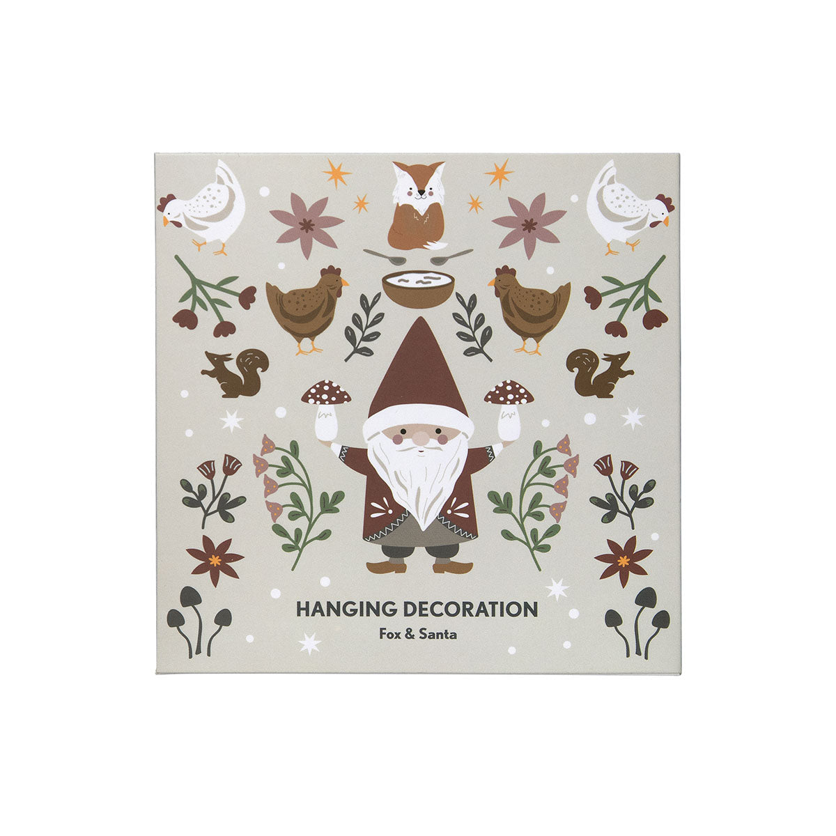 Pluto Design プルート・デザイン ハンギングメタルデコレーション ( フォックス&サンタ )