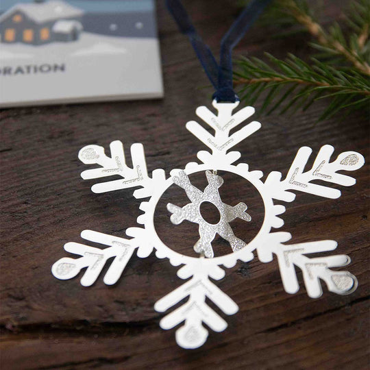 Pluto Design プルート・デザイン ハンギングメタルデコレーション ( スノーフォール )