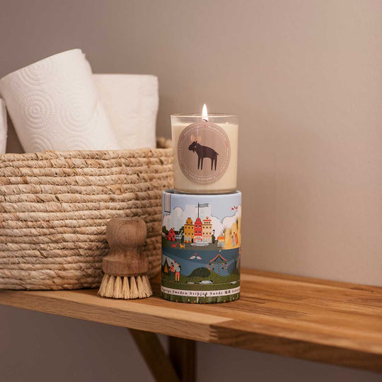 【30％OFF】Klinta クリンタ マッサージキャンドル Swedish ( 40h / landscape / ラズベリー & ライム )【セール】