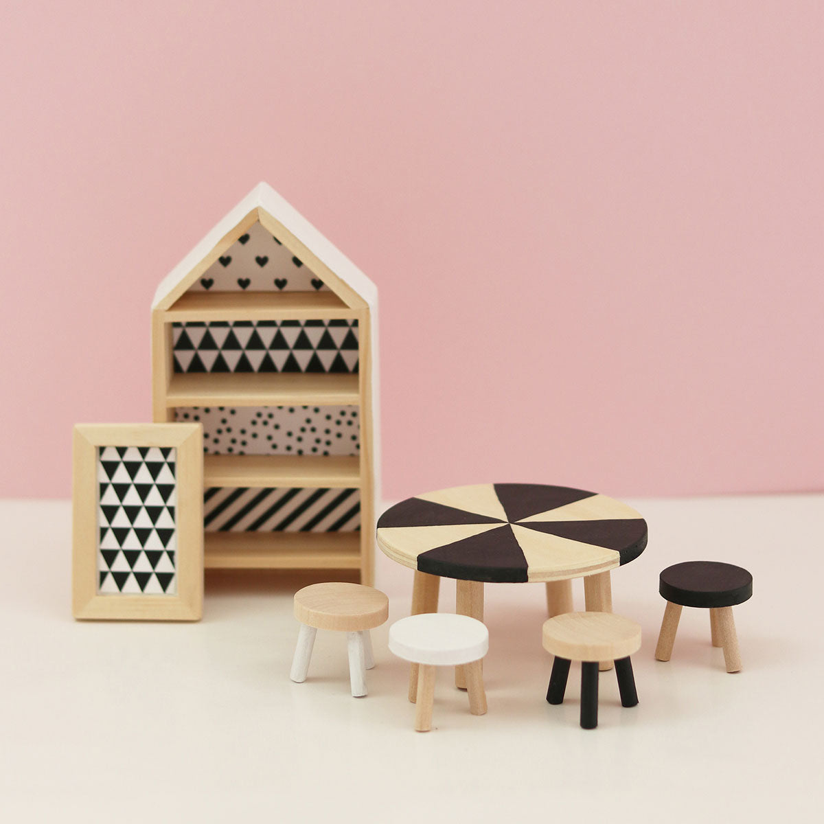 Lundby ルンドビー DIY テーブル&本棚セット